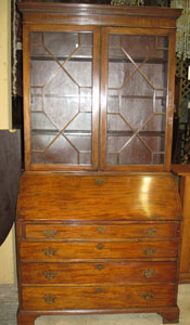 FABULOUS Antique Mahogany Georgian SECRETARY / BOOKCASE